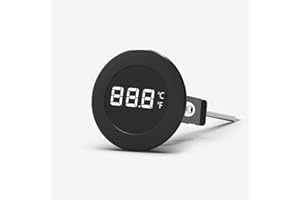 TIMEMORE Termómetro digital de lectura instantánea con sonda larga para preparar café, hornear y cocinar, negro