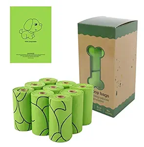 Dog Poop Bags?Leak proof?cat Litter Bags Portable Disposable pet Picking Bag Toilet Bag Full Degradation Thickened cat Excrement Garbage Bag Dog Litter Bag 4 rolls, 60 bags,each 9 x 13 inch bag