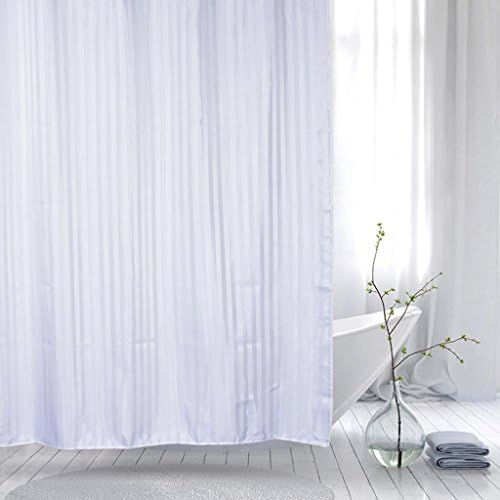 GFYWZ White Beige Polyester Bathroom Waterproof Shower curtain Blackout cut off Hanging curtain Bath Shower Curtain 180*180CM , 3 , 180*180cm