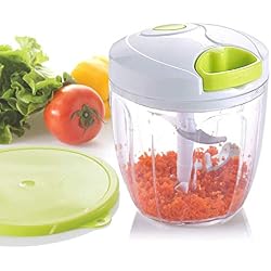 Hachoir Manuel de 600 ml - Puissant Robot Manuel Pour Hacher/Mixeur, Hachoir Manuel de Légumes, Fruits, Les Oignons, l'Ail, la Viande, Les Noix Food Chopper