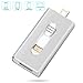 Produktbild 64 GB Flash-Laufwerk USB Stick- Dual Jump Drive Externes Speichergerät mit OTG-Anschluss (3 in 1), kompatibel mit iPhone iPad Apple IOS-Gerät Android-Handycomputer Laptop-PC (64G, Sliver)