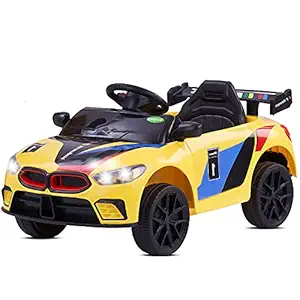 Baybee Drift Baby Toy Car Rechargeable Battery Operated Ride-On Car for Kids to Drive Baby with 6V Battery, Sports Car,Baby Big Car for Boys & Girls Age 1 to 3 Years (Yellow)