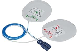 FIAB F7950 Par de almohadillas para desfibrilador desechables compatibles con Philips Laerdal Medical y Agilent Philips - para adultos