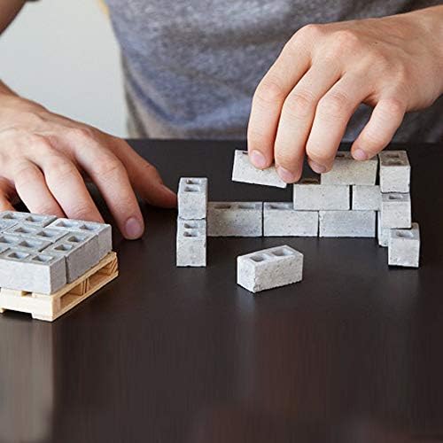 YIHANK Educational Toys,NEW 32Pcs Mini Cement Cinder Bricks Build Your Own Tiny Wall Mini Red Bricks Kitchen Ride On Store Year Old Outdoor Barbie Top Boy Infant Games And Girl Play Activity Bath