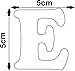 Easy To Stick Alphabet Letter 'E' Acrylic Mirror effect