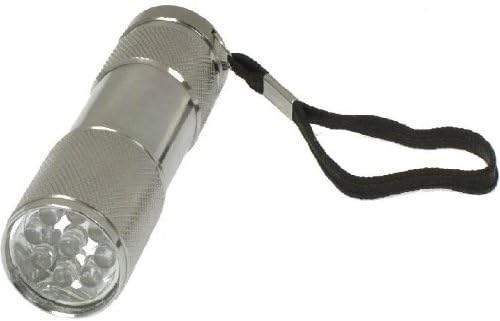 PicknBuy 9 LEDs Bright Pocket / Hand Torch Aluminium Silver