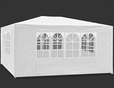 DEUBA GmbH & Co. KG. Tonnelle Maui - 3x4m - Blanche - Barnum revêtement imperméable - Tente de jardin