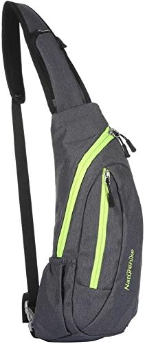 Casual Compact Lightweight Nylon Chest Sling Shoulder Backpacks Small Waterproof Crossbody Bag for Cycling,Hiking,Walking