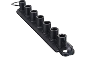 Dropfree Pressure Washer Nozzle Holder Holds 7 Nozzle Tips with 1/4 Inch Quick Connect (Without Nozzles)