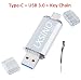 Produktbild LXSINO 64 GB Dual-Typ-C-USB-3.0-Flash-Laufwerk OTG-Pen-Laufwerk für Typ-C-Smartphones, Samsung Galaxy S9, Note9, S8, Google Pixel XL, MacBook Pro