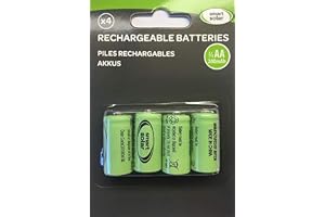 Smart Solar Märkta smarta soluppladdningsbara batterier storlek 2/3AA (29,4 x 14,1 mm kortare än full storlek) förseglad förp