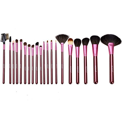 ACEVIVI Professional 20pcs Eyeshadow Lip Concealer Makeup Brush Set with Storage Pouch