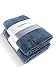 Produktbild herzbach home Luxus Handtuch Duschtuch 2er-Set Premium Qualität aus 100% ägyptischer Baumwolle 70 x 140 cm 600 g/m² (Graublau)