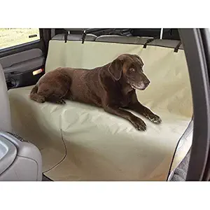 Flipco Dog Car Seat Cover, Portable Durable Ripstop Waterproof Scratch Proof Non-Slip Desert Sand Pet Car Seat Covers for Pet, Pet Seat Cover Hammock Suitable for Cars, SUV