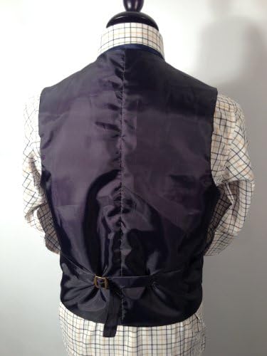 Mens Navy Moleskin Waiscoat (Small 36