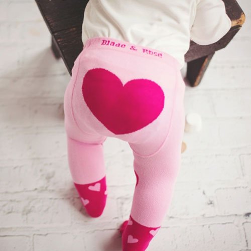 Blade & Rose Pink Heart Tights (0-6 months)