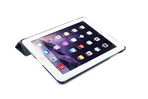 Invision® iPad 2 iPad 3 und iPad 4 Intelligente Hülle – Tolles Design – Magnetische Aufweck/Schlaf-Funktion – Hochwertiges PU-Leder (iPad 2 3 4 / Dunkel Blau) - 4
