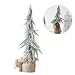 Produktbild Biback christma stree Dekorative Baum Mini Cedar Ornaments Weihnachtsdekoration Weihnachten Handwerk Snowy Baum Ornamente Home Dekoration Weihnachtsbaum geformte Ornamente