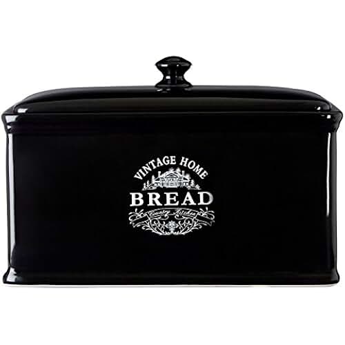 Amazon.co.uk white ceramic bread bin