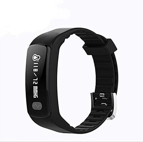 LL-Fitness Bracelet Sports Electrocardiogram Blood Pressure Heart Rate bluetooth Fitness Wristband Bracelet for ios Android , black