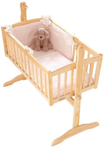 Clair de Lune Honeycomb Crib/Cradle Quilt & Bumper Bedding Set - Cream