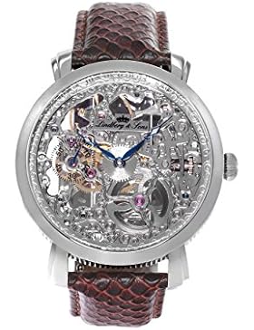 Lindberg & Sons - SK14H063 -Herren-Armbanduhr - Automatik - Analog - braunes Lederarmband