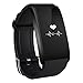 Price comparison product image HQS® Smart Bracelet Multifunction Fitness Tracker, A58 Activity Tracker with Heart Rate Monitor Fitness Health Bluetooth Sports Pedometer Wristband Sleep Monitor Touch Screen Activity Tracker Calorie Counter Smartwatch for Android and iOS Smart Phones (Black)
