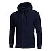 Produktbild Kapuzenjacke herren VENMO Herren Kapuzenpullover Pulli Sweatjacke Übergangsjacke Freizeitjacke Sportjacke Der neue Herbst Winter Hoodie der Herren Polar Fleece Sweatshirt Jackenmantel (XL, Navy)