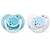Philips Avent Bpa Free Nighttime Infant Pacifier, 0-6 Months, 2-Count (Clear Blue) RS.390.00
