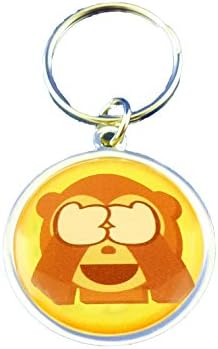 Emotives Emoji Keyring - See No Evil Monkey