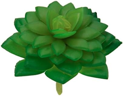 Beautydecor Artificial Mini Plastic Lotus Succulent Plant Home Desktop Garden Bonsai Decor Green Lotus