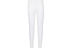 ANZEE DISCOVER THE NEW YOU ANZEE Kids Plain Leggings Girls Teen Basic Stretchy Full Length Long Legging Pants for Everyday Perfect for School, Travel, Sports UK Size 5-13