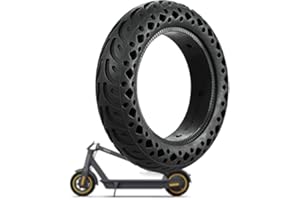 GLDYTIMES 10 inch Scooter Tyre, 10x2.5 Solid Tire Replacement for Segway-Ninebot MAX G30 E II/LE II/Zero 10X / Dualtron Victor Electric Scooter Wheel 10X2.50-6.5 Inch Solid Tire 60/70-6.5 Tyre
