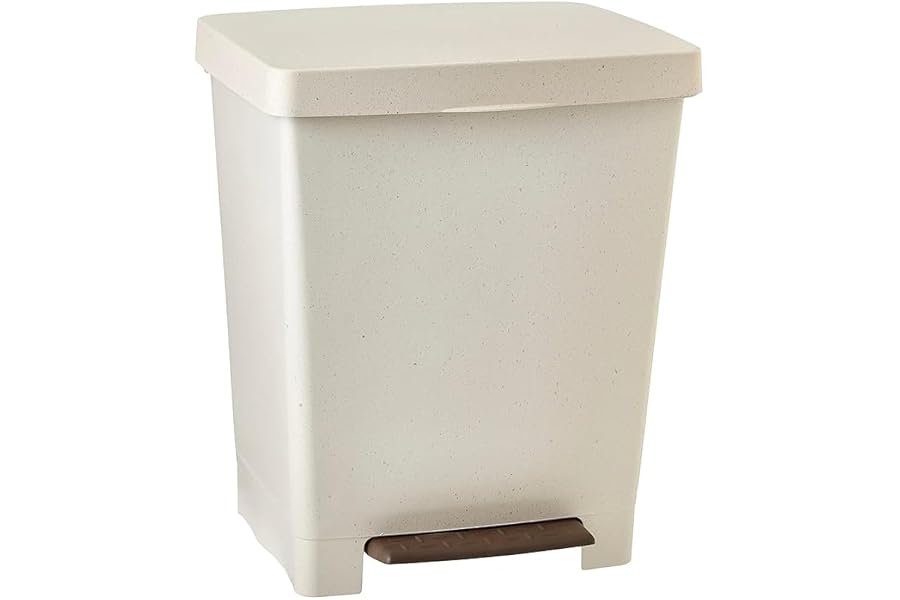 Tatay Cubo de Basura Cocina con Pedal Cubik 21L | Acabado Mate | Interior y Exterior | Para Bolsas de 20L a 30L | Plástico 10