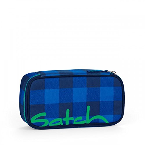 Preisvergleich Produktbild Satch Schlamperbox Bluetwist 9A4 blau grau kariert