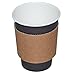 Produktbild Kaffeebecher-Griffhülle, Bechermanschette aus Pappe, Kaffee-Becher-Manchette, 0,3 Liter und 0,2 Liter, 40 Beutel x 25 Stück, Größe:0.3 l