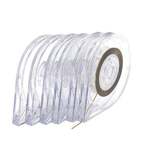 Preisvergleich Produktbild 6pcs Nagel Kunst Klebeband Linie Case Werkzeug Aufkleber Halter