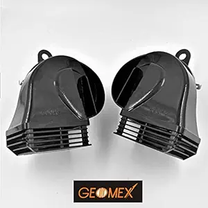 Geomex Waterproof Black Trumpet Horn Set (12V - 400/500 Hz)