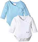Twins Baby Boys Wrap-Around Bodysuit, Longsleeve, 2-Pack