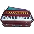Salablez® Folding Harmonium Deluxe Quality Folding Portable Harmonium With High Male High Sound Long Sustain Orignal Indian Music Art Instrument Classical Sound System Hard Key Sound With Free Bag