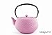 Produktbild teayumi - Gusseisen Teekanne Arare Zen 0,7 Liter, rosa / silber