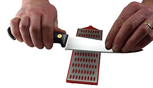 Dinok – großen 15,2 x 5,1 cm 3 PC Diamant Schleifstein Set mit Rutschfeste Saugfuß, perfekt für Schärfen Meißeln, Schärfen Holz arbeiten Tools, Schärfen Messer, grob, mittel und fein Schattierungen - 4