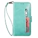 Produktbild Miagon für Samsung Galaxy J4 Plus 2018 Handyhülle,PU Lederhülle Magnetverschluss Kartenfächern Standfunktion Brieftasche Flip Wallet Case Cover mit Reißverschluss