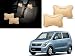 Autopearl - Premium Make Beige Dots CV Car Neck Rest Pillow For - Maruti Suzuki WagonR_New RS.489.00