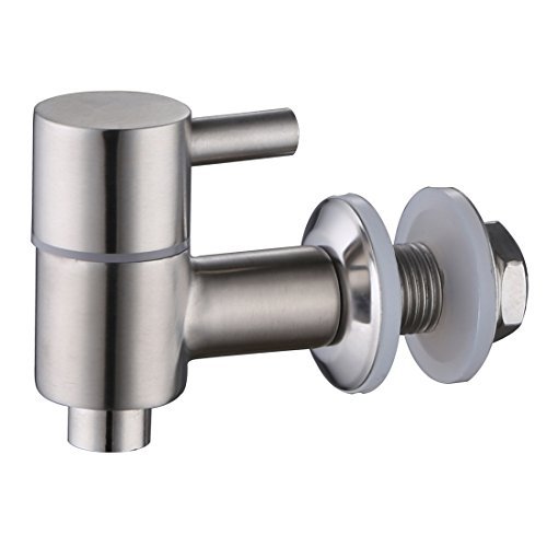 Preisvergleich Produktbild lyty Edelstahl Getränke Spender Spigot / Wasserhahn / Küchenarmatur (gebürstet Finish Edelstahl, Keramik Ventil) silber