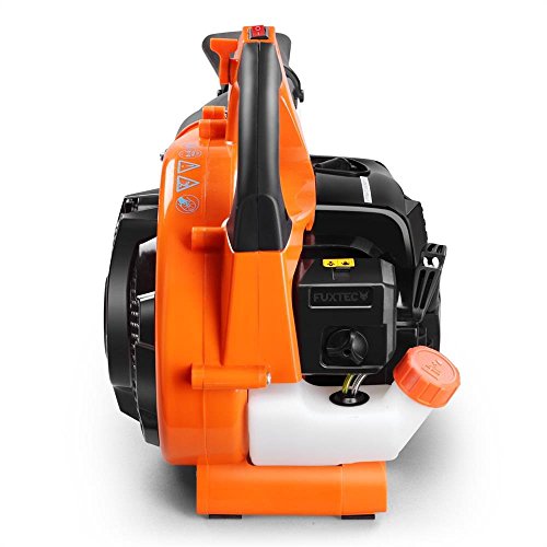 FUXTEC Benzin Laubsauger FX-LBS126 Laubbläser Häcksler 4in1 Funktion inkl. zwei Blasrohre und Fangsack, getestet Oberklasse 1,4 - 9