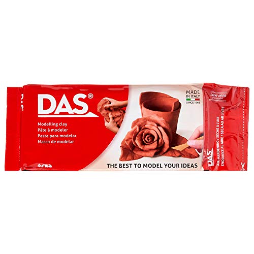 DAS 387600 - Pasta para modelar, 1 kg, color rojo terracota