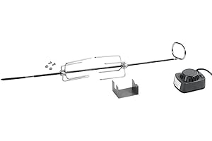 ‎SANTOS SANTOS motorisierter Drehspieß für Napoleon Rogue 425er & Freestyle 425er - elektrische Gasgrill-Rotisserie für den perfekten, unkomplizierten Grillgenuss