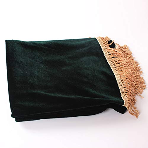 Preisvergleich Produktbild 61-Tasten E-Piano Gold Samt Staubschutz dunkelgrün