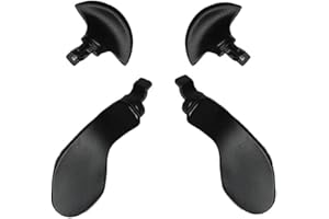 DAKEXIONG 4PCS Metal Back Paddles for PS5 DualSense Edge Controller, Replacement Rear Paddles for PS5 Dualsense Edge Controller Rear Parts,Interchangeable Metal Rear for PS5 Dualsense Edge Controller, Black